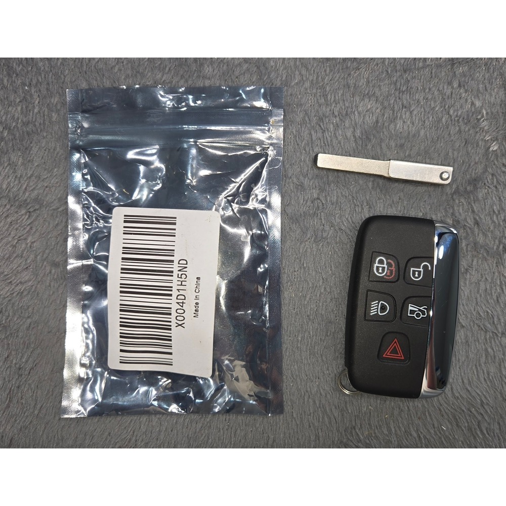 5 Button Smart Key Fob Shell Case Uncut Emergency Blade for Land Rover Jaguar